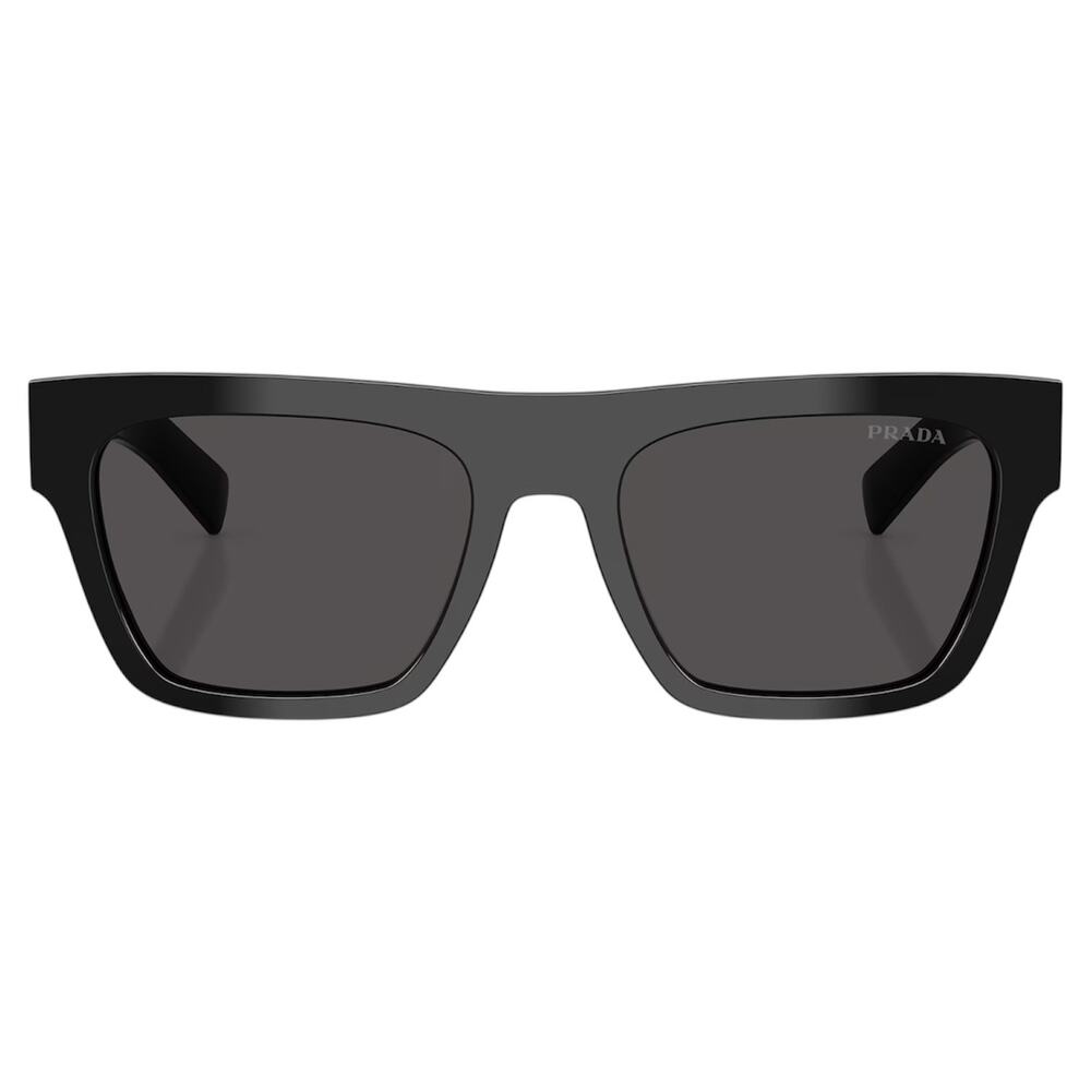 NEW PRADA Sunglasses Black Square Rectangle 54mm w/ Box & Case PRADA - Picture 2 of 6